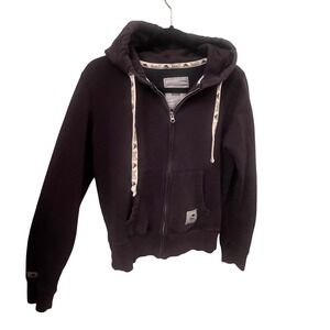 Roots 73 Zip Up Hoodie Casual Comfort. Blue.
 Womens Medium